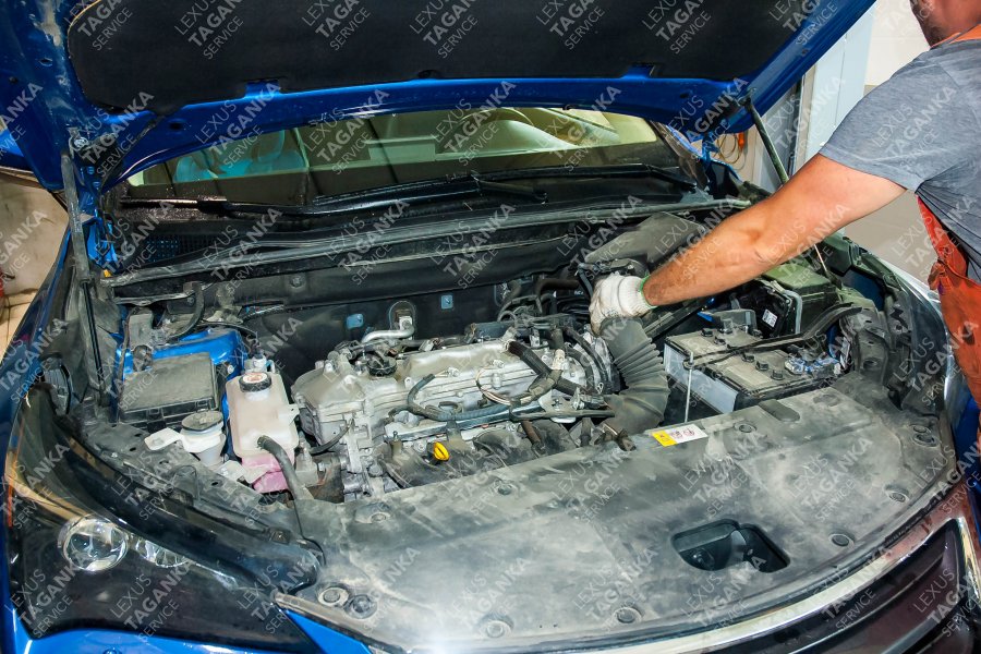 Плановое техническое обслуживание “Lexus NX200” (30 000 км). Замена колодок передней оси и тормозных дисков - фото 3
